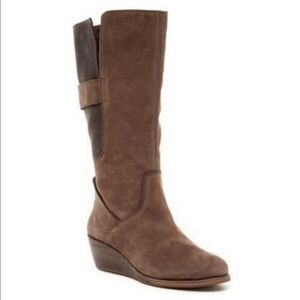 EMU Australia Tall Leather Wedge Boot
